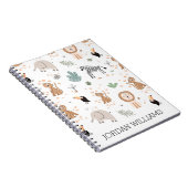 Niedliches Jungle-Regenwald-Muster Notizblock (Rechte Seite)