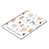 Niedliches Jungle-Regenwald-Muster Notizblock (Linke Seite)