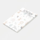 Niedliches Jungle-Regenwald-Muster Post-it Klebezettel (angewinkelt)