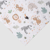 Niedliches Jungle-Regenwald-Muster Seidenpapier (Ausschnitt)