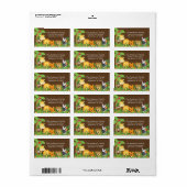 Niedliches Jungle Safari Babydusche-Adressetikett Adressaufkleber (Vorne)