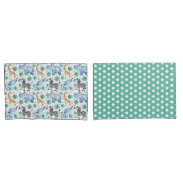 Niedliches Jungle Wild Animals Pillowcase Set Kissenbezug