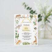 Niedliches Jungtier Geburtstag 2 Postkarte (Stehend Vorderseite)