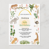 Niedliches Jungtier Geburtstag Postkarte (Vorderseite)