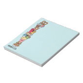 Niedliches Junk-Food-Notizblock Notizblock (Rotiert)