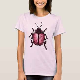 Niedliches Käfer-Insekt Lover Pink T-Shirt
