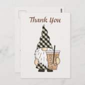 Niedliches Kaffeegennome fügen Text hinzu Postkarte (Vorne/Hinten)