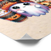 Niedliches Kaffeepopster für Kinder zum Geburtstag Poster (Ecke)