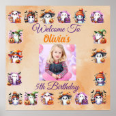 Niedliches Kaffeepopster für Kinder zum Geburtstag Poster (Vorne)