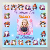 Niedliches Kaffeepopster für Kinder zum Geburtstag Poster (Vorne)