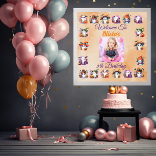Niedliches Kaffeepopster für Kinder zum Geburtstag Poster