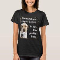 Niedliches Kaffeetrinken Labrador