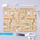 Niedliches Kaffeewort Party Seidenpapier (Handwerk)