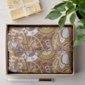 Niedliches Kaffeewort Party Seidenpapier (Geschenk)