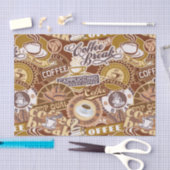 Niedliches Kaffeewort Party Seidenpapier (Handwerk)