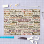 Niedliches Kaffeewort Party Seidenpapier (Handwerk)