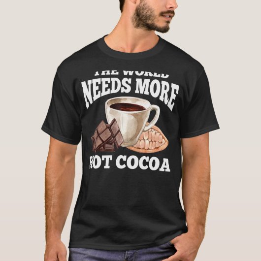 Niedliches Kakaodesign T-Shirt (Vorderseite)
