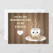 Niedliches Kakaogetränk Postkarte (Vorne/Hinten)