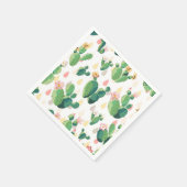 Niedliches Kaktus Cocktailpapier Napkins Serviette (Ecke)