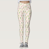 Niedliches Kaktus-Muster Leggings (Vorderseite)