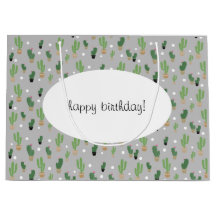 Niedliches Kaktus Muster Mit Monogramm