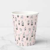 Niedliches Kaktus-Muster Pappbecher (Rechts)