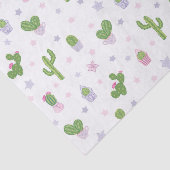 Niedliches Kaktus-Muster Seidenpapier (Ausschnitt)