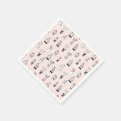 Niedliches Kaktus-Muster Serviette (Ecke)