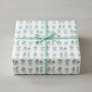 Niedliches Kaktus Wrapping Paper Geschenkpapier