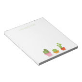 Niedliches Kaktustrio Notizblock (angewinkelt)