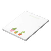 Niedliches Kaktustrio Notizblock (Rotiert)