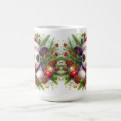 Niedliches Kalb im Weihnachtsfest Kaffeetasse (Mittel)