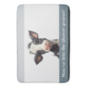 Niedliches Kalb Moove in die Duschrinne Badematte (Vorderseite Vertikal)