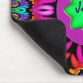 Niedliches Kaleidoskop, Spiralen mousepad mit (Ecke)