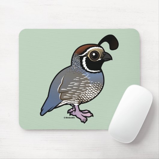 Niedliches kalifornisches Quäntchen Mousepad (Mit Mouse)