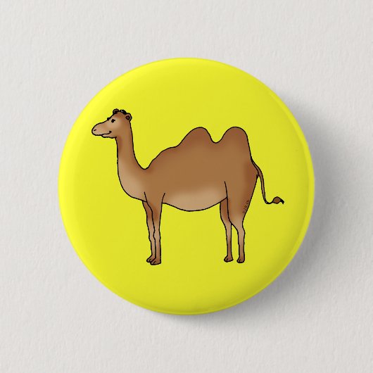 Niedliches Kamel Button (Vorderseite)