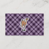 Niedliches Kamel; Lila Visitenkarte (Rückseite)