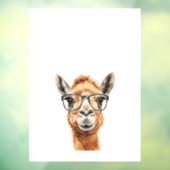 Niedliches Kamel mit Brille Fensteraufkleber (Blatt 3)