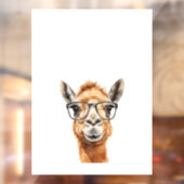 Niedliches Kamel mit Brille Fensteraufkleber (Blatt 2)