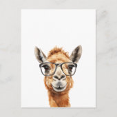 Niedliches Kamel mit Brille Postkarte (Vorderseite)