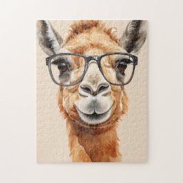 Niedliches Kamel mit Brille Puzzle