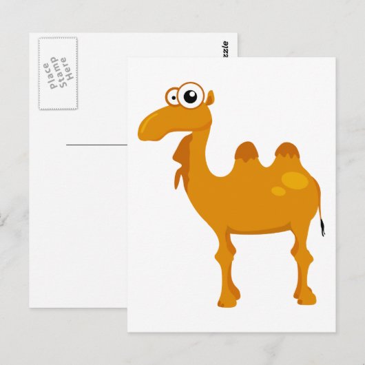 Niedliches Kamel Postkarte (Vorne/Hinten)