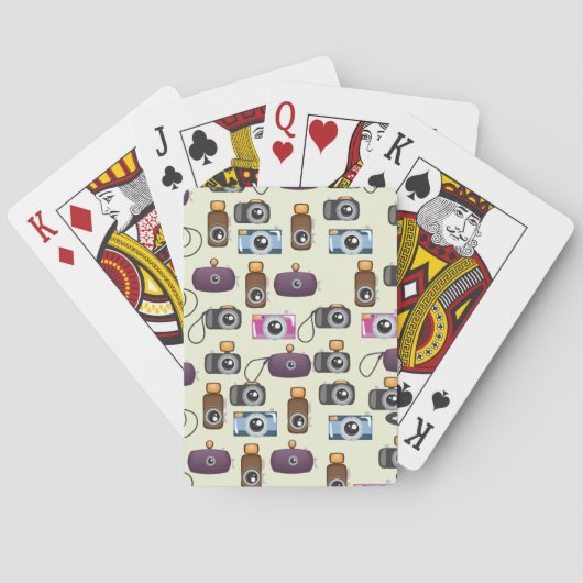 Niedliches Kameratyp Spielkarten (Rückseite)