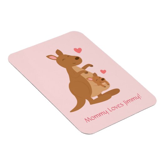 Niedliches Kangaroo Baby Joey für Kinder Magnet (Rechte Seite)
