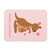 Niedliches Kangaroo Baby Joey für Kinder Magnet (Horizontal)