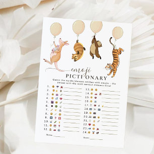Niedliches Kangaroo Emoji Pictionary Baby Showspie