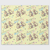 Niedliches Kangaroo-Gender-Whitepaper Geschenkpapier (Flach)