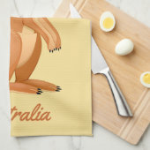 Niedliches Kangaroo Handtuch (Viertel Falte)