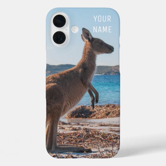 Niedliches Kangaroo im Beach Summer Australia Case-Mate iPhone Hülle (Rückseite)
