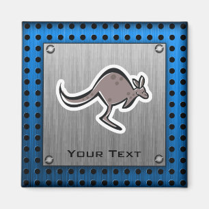 Niedliches Kangaroo; Metallaussehen Magnet